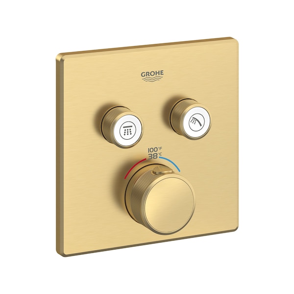 Grohtherm Smartcontrol Dual Function Therm Trim, Gold